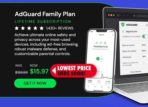 AdGuard Family Plan: Lifetime Subscription