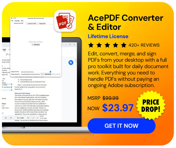 AcePDF Converter & Editor: Lifetime License
