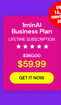 1minAI: Lifetime Subscription (Business Plan)