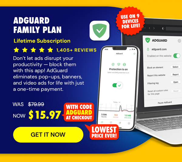 AdGuard Family Plan: Lifetime Subscription