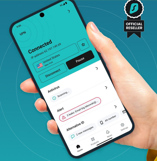 SurfShark VPN Starter Plan: 2-Yr Subscription