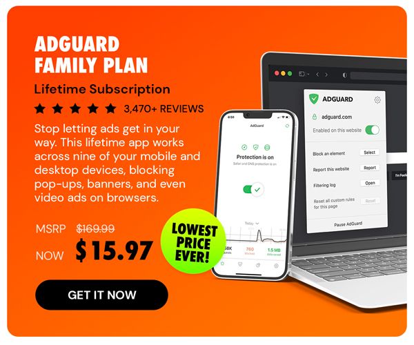 AdGuard Family Plan: Lifetime Subscription