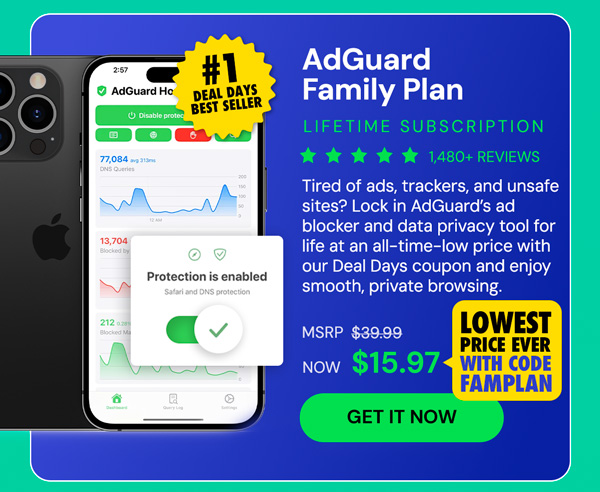 AdGuard Family Plan: Lifetime Subscription