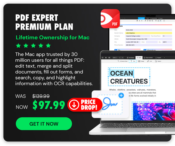 PDF Expert Premium Plan: Lifetime Ownership