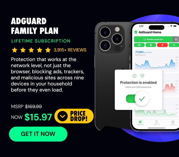 AdGuard Family Plan: Lifetime Subscription