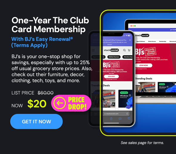 One-Year The Club Card Membership with BJ’s Easy Renewal® (Terms Apply)