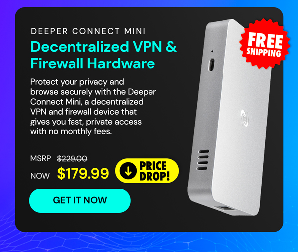 Deeper Connect Mini Decentralized VPN & Firewall Hardware