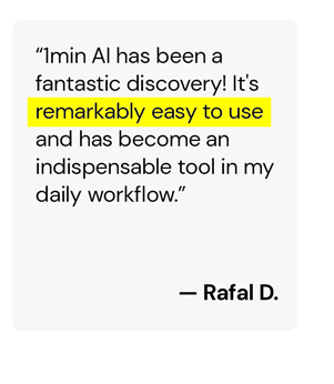 1minAI Advanced Business Plan Lifetime Subscription