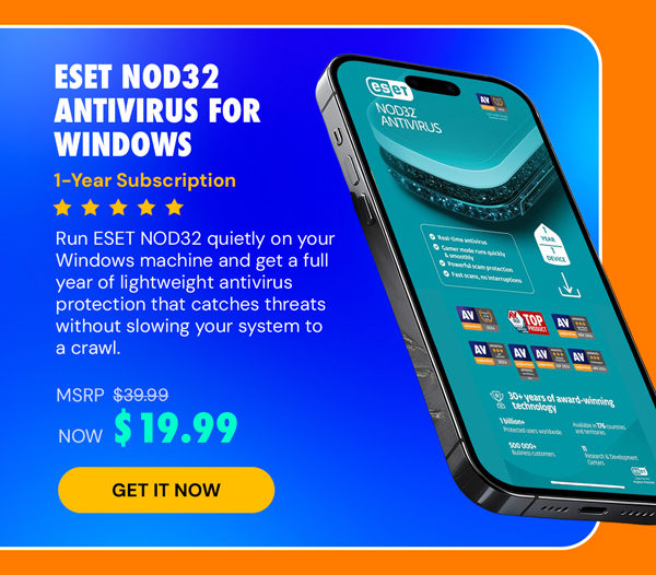 ESET NOD32 Antivirus for Windows (1-Year)