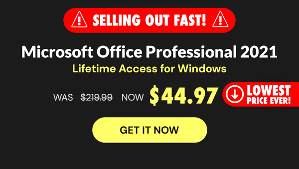 Microsoft Office Professional 2021 for Windows: Lifetime License (Non Binding)