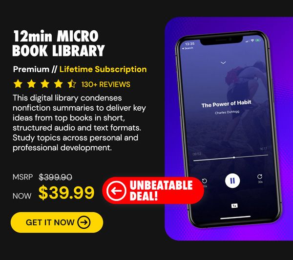12min Micro Book Library: Lifetime Premium Subscription