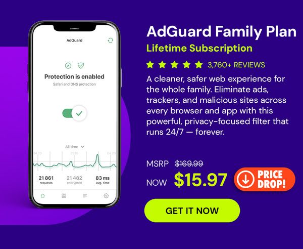 AdGuard Family Plan: Lifetime Subscription