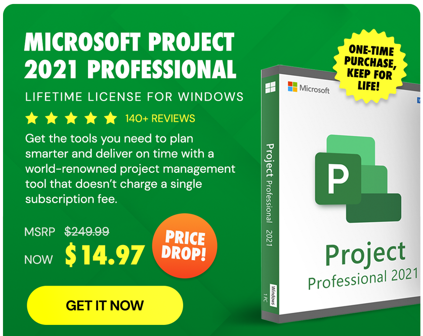 Microsoft Project 2021 Professional: Lifetime License for Windows