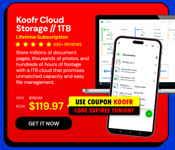 Koofr Cloud Storage: Lifetime Subscription (1TB)