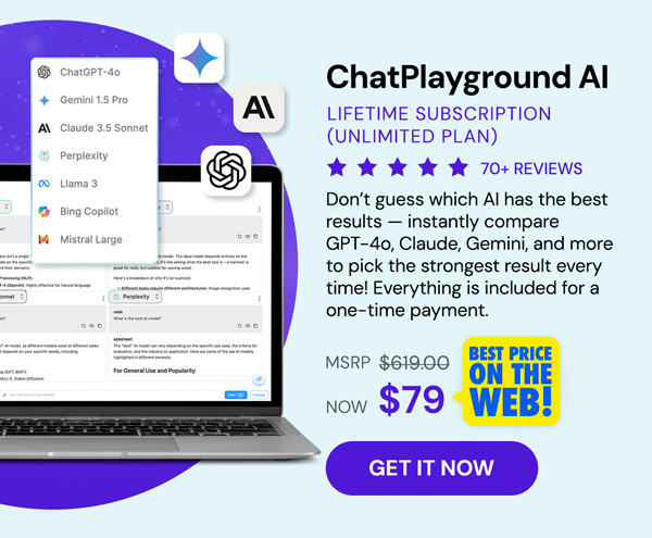 ChatPlayground AI: Lifetime Subscription (Unlimited Plan)
