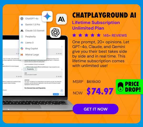 ChatPlayground AI: Lifetime Subscription (Unlimited Plan)