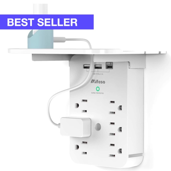 Outlet Extender With Shelf