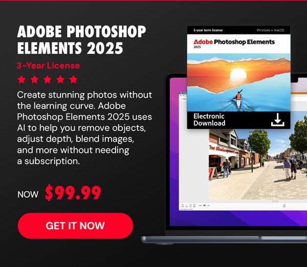 Adobe Photoshop Elements 2025: 3-Year License