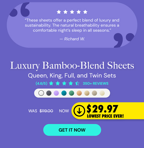 6-Piece Bamboo Comfort Luxury Sheet Set