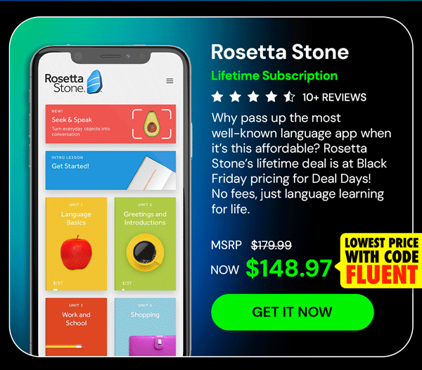 Rosetta Stone: Lifetime Subscription (All Languages)