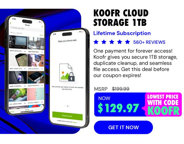 Koofr Cloud Storage: Lifetime Subscription (1TB)