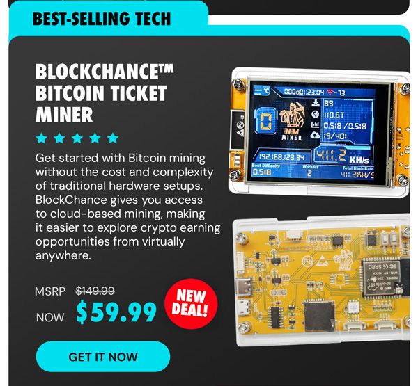 BlockChance™ Bitcoin Ticket Miner