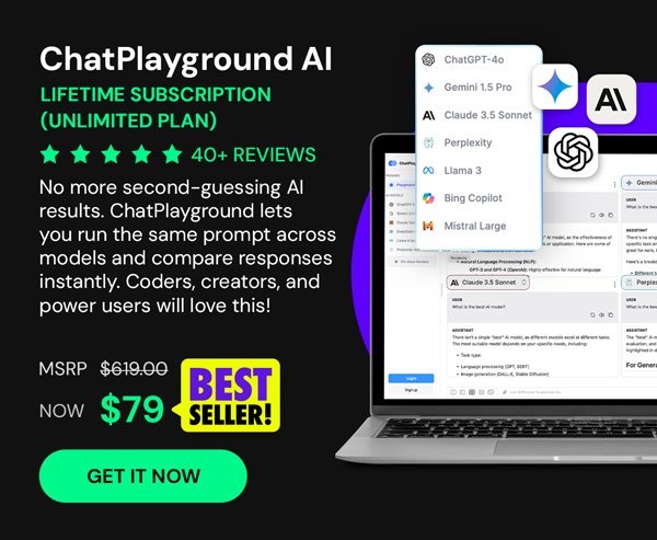 ChatPlayground AI: Lifetime Subscription (Unlimited Plan)