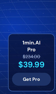 1minAI Pro Plan Lifetime Subscription