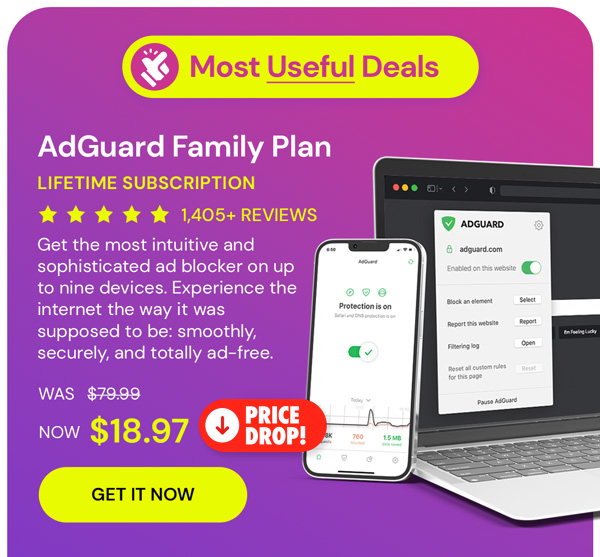 AdGuard Family Plan: Lifetime Subscription