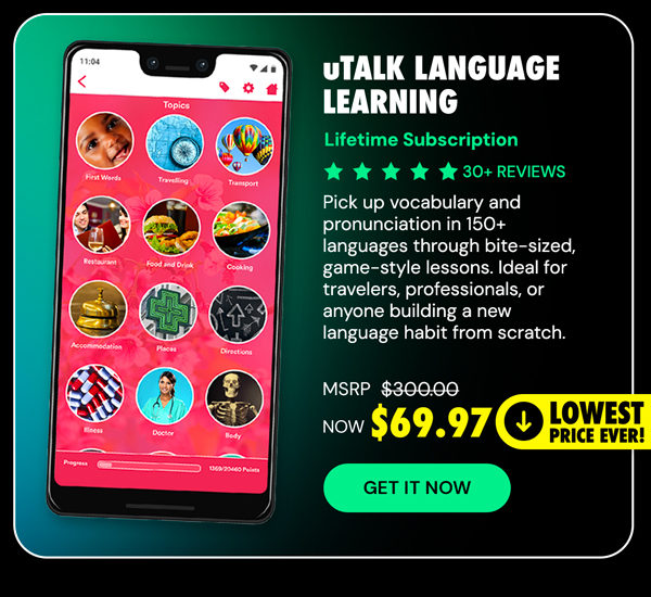 uTalk Language Learning: Lifetime Subscription (150+ Languages)