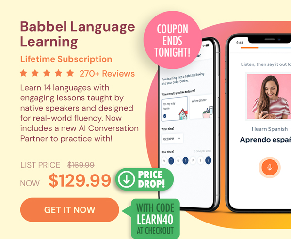 Babbel Language Learning: Lifetime Subscription (All Languages)
