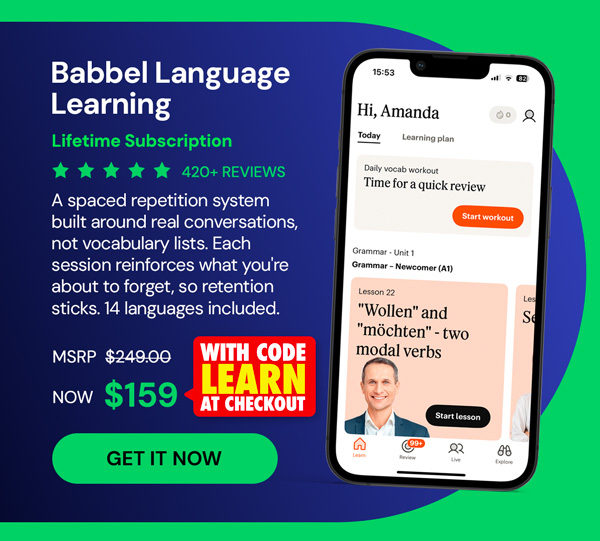 Babbel Language Learning: Lifetime Subscription (All Languages)