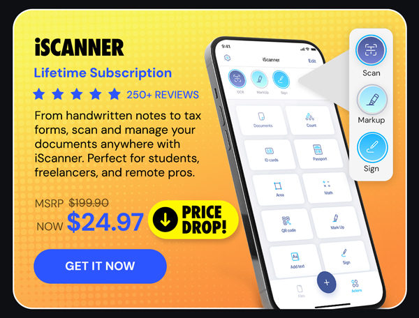 iScanner App: Lifetime Subscription