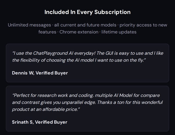 ChatPlayground AI: Lifetime Subscription