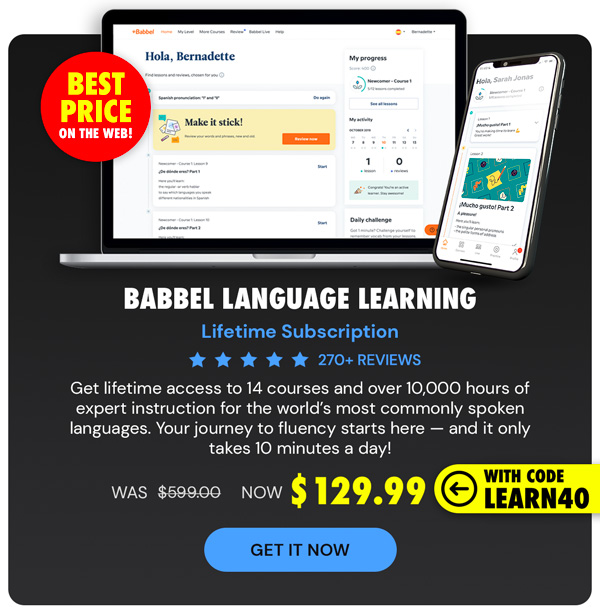 Babbel Language Learning: Lifetime Subscription (All Languages)