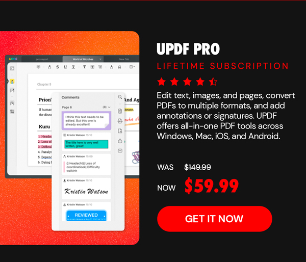 UPDF Pro: Lifetime Subscription
