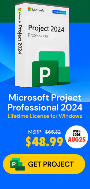 Microsoft Visio or Project 2024 Professional: Lifetime License for Windows