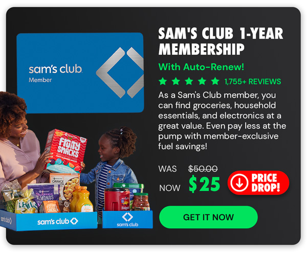 Sam's Club 1-Year Membership with Auto-Renew!