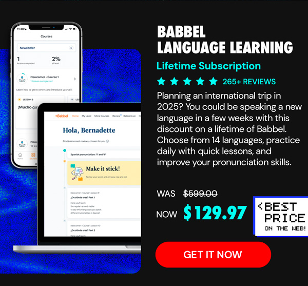 Babbel Language Learning: Lifetime Subscription (All Languages)