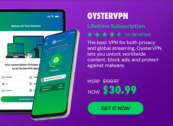 OysterVPN Lifetime Subscription