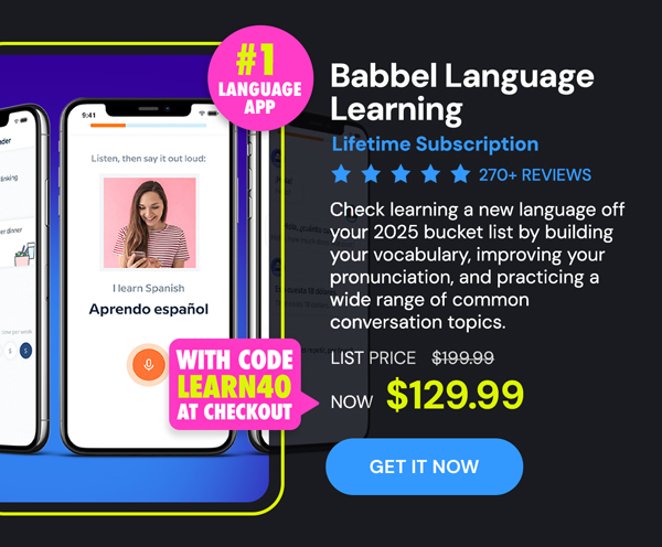 Babbel Language Learning: Lifetime Subscription (All Languages)
