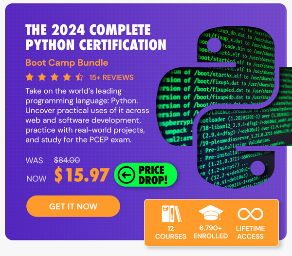 The 2024 Complete Python Certification Boot Camp Bundle