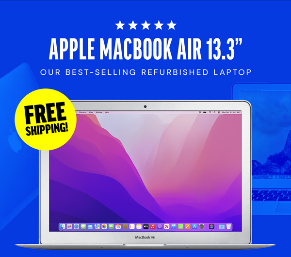 Apple MacBook Air 13.3" (2017) 1.8GHz i5 Core 8GB RAM 128GB - Silver (Refurbished)