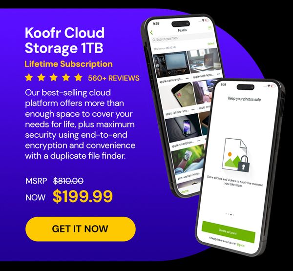 Koofr Cloud Storage: Lifetime Subscription (1TB)