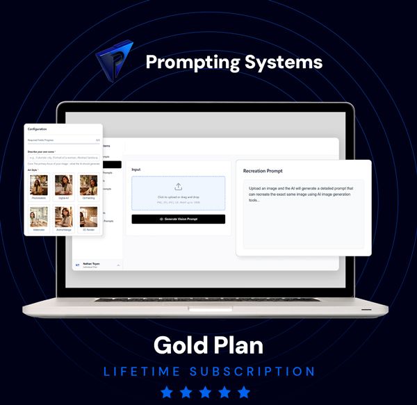Prompting Systems: Lifetime Subscription (Gold Plan)
