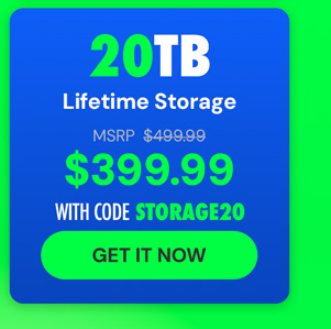Internxt Cloud Storage Lifetime Subscription: 20TB Plan