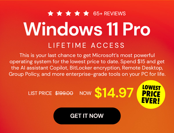 Microsoft Windows 11 Pro Lifetime License