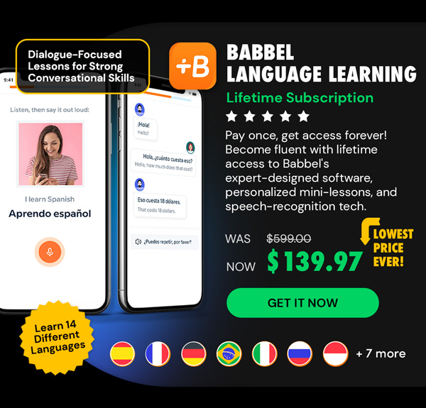 Babbel Language Learning: Lifetime Subscription (All Languages)