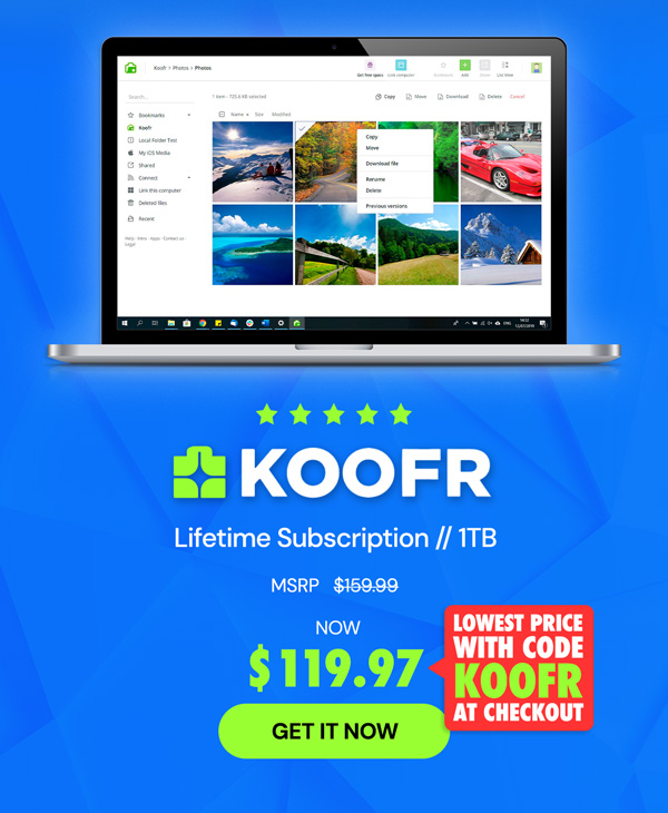 Koofr Cloud Storage: Lifetime Subscription (1TB)