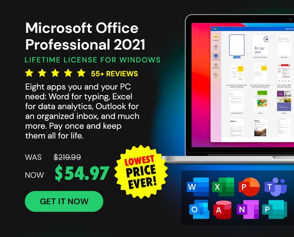 Microsoft Office Professional 2021 for Windows: Lifetime License (Non Binding)